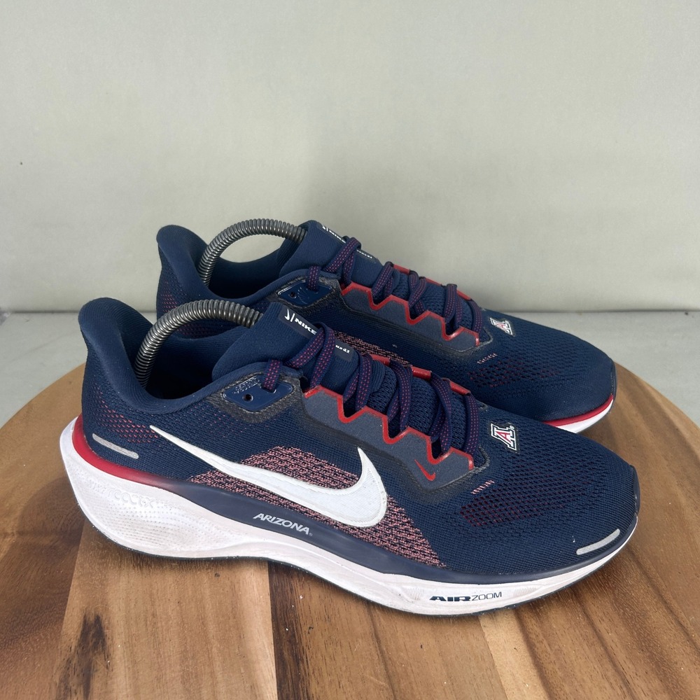 Nike Air Zoom Pegasus 38 Arizona Wildcats Navy Red White Running Shoes Men 10.5